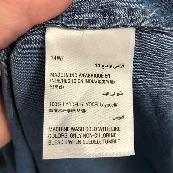 NWT Charter Club sleeveless 100% Lyocell blouse 14 - Picture 5 of 5